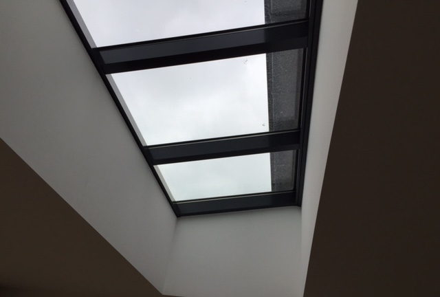 Aanbouw met lichtstraat